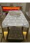 Luxury Runner Living Room Coffee Table Table Cover Set French Laced Dowry Set (WHITE) 5 Pieces Rectangular - 4