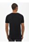 Zero Collar Basic Short Sleeve Slim Black T-Shirt - 3