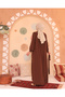 Roba Detailed Mihrimah Ferace Chocolate Brown - 8