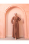 Robalı Cuff Gipe Detailed Double Pocket Mihrimah Ferace Camel - 3