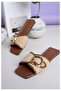 Women's Casual Slippers Tan Weave Straw Knitted Stylish Summer Home Beach Vacation Business Office Slippers - 6
