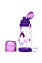 Water Bottle 600ml wt straw - Purple - 5