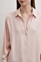 Floş Basic Satin Shirt Beige - 3