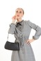 Women's Black Farme Monogram Baguette Hand and Shoulder Bag - 2