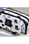 Snow Cat Canvas Large Capacity 3 Layer Pencil Case School Pen Holder