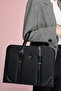 Women's Briefcase Laptop Bag Black - 5