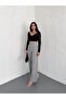 Cirted Fabric Pants / Women's Fabric Pants Wide Legs - 4