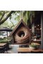 Bird's Nest Garden Type Bird's House with Roof Mdizmir Special Design Bird House / Nest