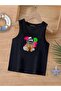 Cartoon Character Printed Sleeveless Children's T-Shirt