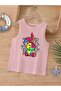 Cartoon Character Printed Sleeveless Children's T-Shirt