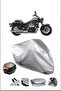 Rks Blackster250I Rear Bag Compatible Gray Waterproof Canvas (Motorcycle)