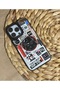 iPhone 15 Pro (6.1 Inch) Compatible Casefity Mirrored Case Star Wars Black Patterned Premium Cover