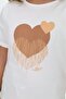 Girl's Garni Heart Printed Capri Suit - 3