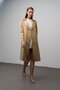 Punto Detailed Leather-Trimmed Water-Repellent Trench Coat Kamel 6618
