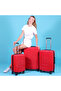 Cats Red 3-Piece Suitcase Set - 4