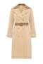 Punto Detailed Leather-Trimmed Water-Repellent Trench Coat Kamel 6618 - 6