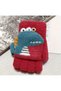 Red Dinosaur - Purple Uk Kids Gloves - 2
