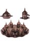 Coffee Presentation Set Coffee Cup Set for 6 People Turkish Coffee Cup Tulip Antique Myrra Arab