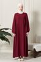 Wide Fit - Balloon Sleeve and Loose Sleeve Aerobin Ferace, Umrah, Prayer Dress - 2