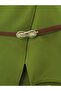 F.Green Wide-Leg Pants and Vest Set with Belt - 3