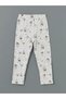 Lcw Kids Pajamas Set for Girls - White Shirt Collar, Printed T-T - 5