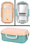 Aura 450ml Stainless Steel Child Nutrition Container 2 Compartments Meal Storage Container (21 X 13 X 8 cm)