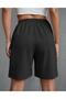 Men's Los Angeles 23 Printed Bermuda Pocket Cord Comfortable Fit Black Shorts - 2