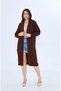 Hair Braided Knitwear Long Women's Cardigan - 6