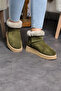 Genuine Fur Suede Leather Short Mini Boots - 6