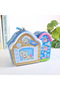 Metal Piggy Bank with Kitten Bag and Lock, Colorful, 18X14