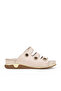 , Women's Genuine Leather Slippers 1511008Z15 Gray