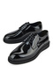 , Men's Genuine Leather Classic Shoes 15148Z159 Black - 5
