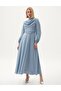 Stylish Dress with Belt Detail Deniz Buz - 2