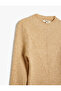 Crew Neck Slim Fit Long Sleeve Basic Knitwear Sweater - 3