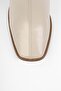 Women's Talve Beige Shiny Blunt Toe Heeled Boots - 3