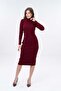 Turtleneck Midi Length Ribbed Cotton Dress - 2