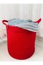 Wicker Basket, Toy Basket, Multi-Purpose Organizer, Plant Pot, 25 X 25, Red.
