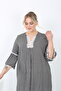 Women's V-Neck Large Size Dress - 5