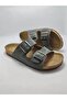Cork Sole Arizona Leoli Model Double Buckle Orthopedic Slippers - 6