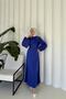 Cobalt Blue Satin Evening Dress 6-5100