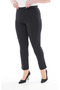 Women's High Waist Recovery Original Submersible Fabric Front Grass Black Pants - 5