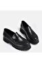 Genuine Leather Black Loafer - Women'S, Large Size 41-44 - 2
