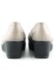 Dafne Mink Genuine Calfskin Buckle Round Toe Wedge Heeled Casual Shoes - 6