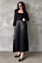 Women's Black Pleated Skirt Mg2318 - 2