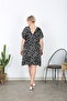 Women's Licra V-Neck Large Size Dress - 3