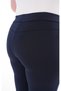 Women's High Waist Recovery Original Diver Fabric Straight Navy Pants - 9