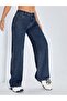 Straight Women's Denim Pants Dark Washed