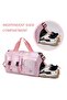 Pink Shiny Fabric & Large Capacity Luggage Bag Pieces, Multifunctional - New Year's Eve - 4