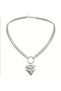 Elegant Stainless Steel Heart Necklace for Women, Non-Fading Fashion, for Valentine's Day - 3