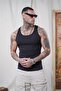 Slim Fit Camisole Flexible Plain Men's Sports Athlete - 2